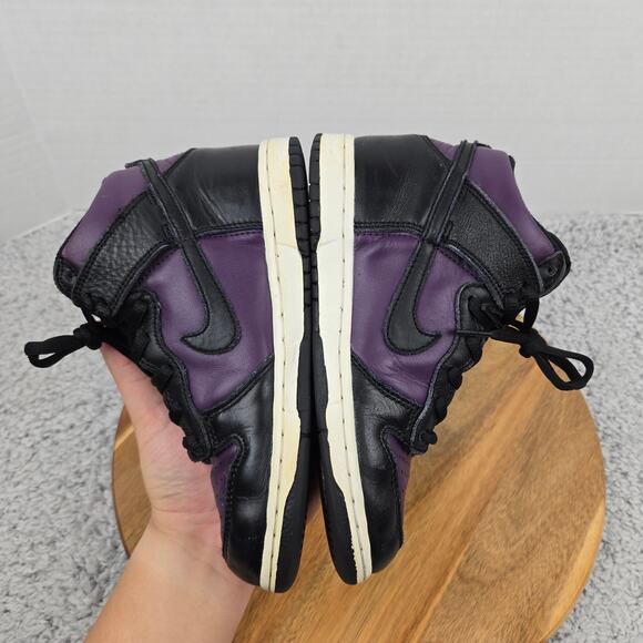 Nike Dunk High Fragment Beijing PS 2021 Black Wine Casual Daily Sneaker Kids 1y - Picture 9 of 15